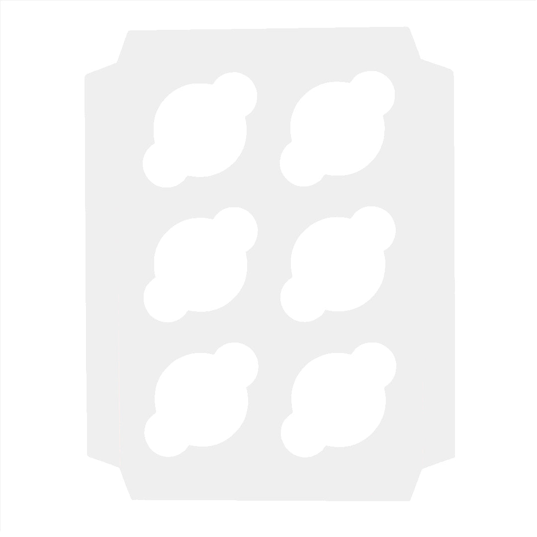 6 Cupcake Gift Shipper Box - Gloss White