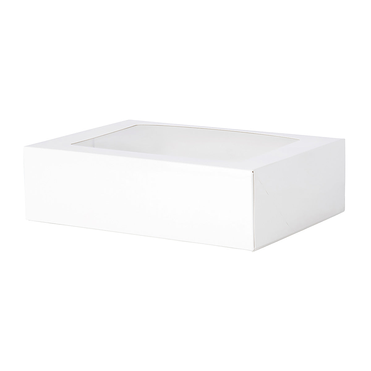 Cake & 6 Donut Window Box - White Gloss Artcard