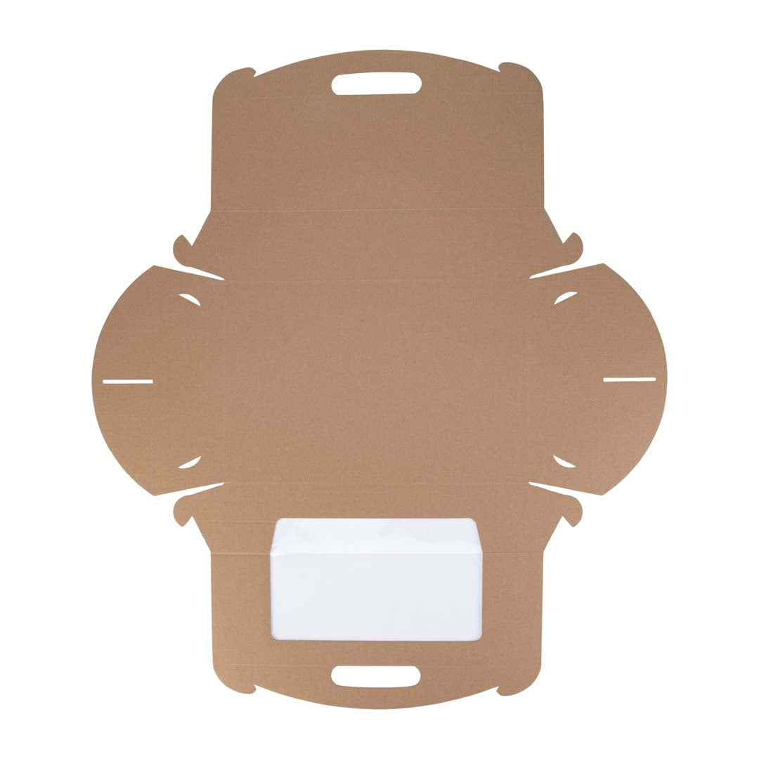 Catering Hamper Carry Box - Window - Large - Kraft