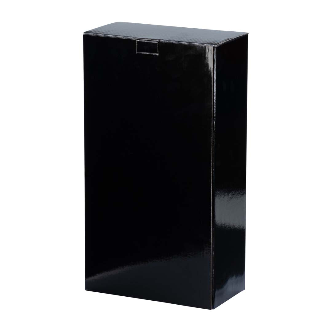 2 Bottle Wine Postage Box - Matt Black