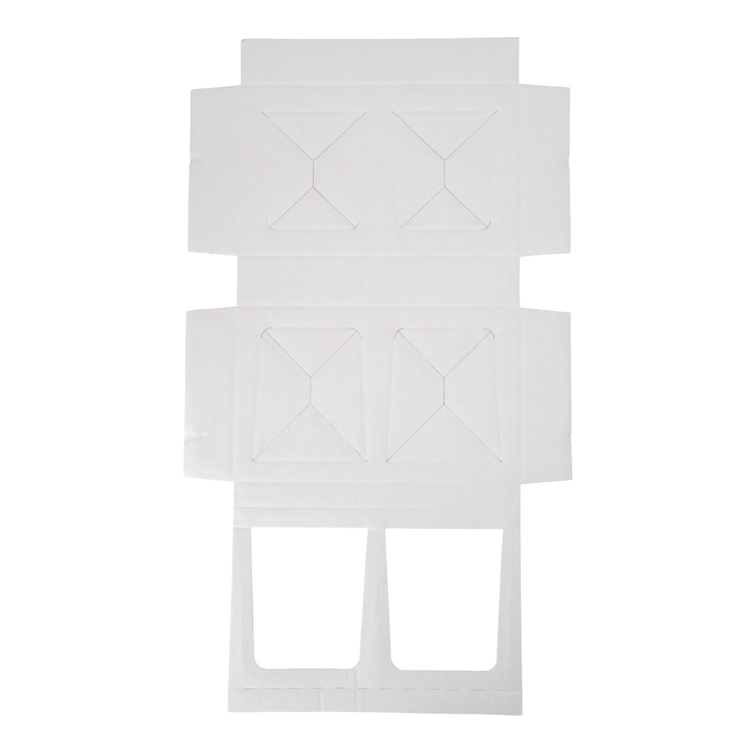Gift Shipper Box – Candle Jar - Large Rectangle with Insert - Gloss White - Sample