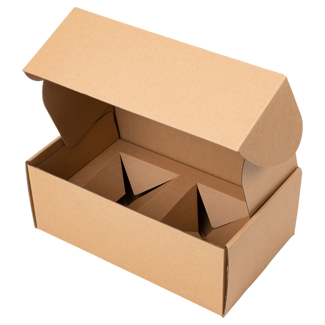Gift Shipper Box – Candle Jar - Large Rectangle with Insert - Kraft
