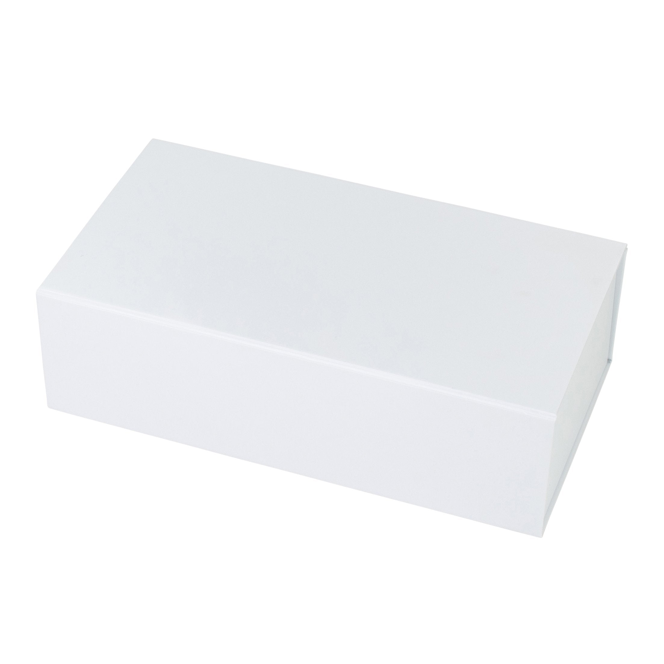 Hamper Box - Rectangle, Magnetic Closure Medium, Matt White - Sample