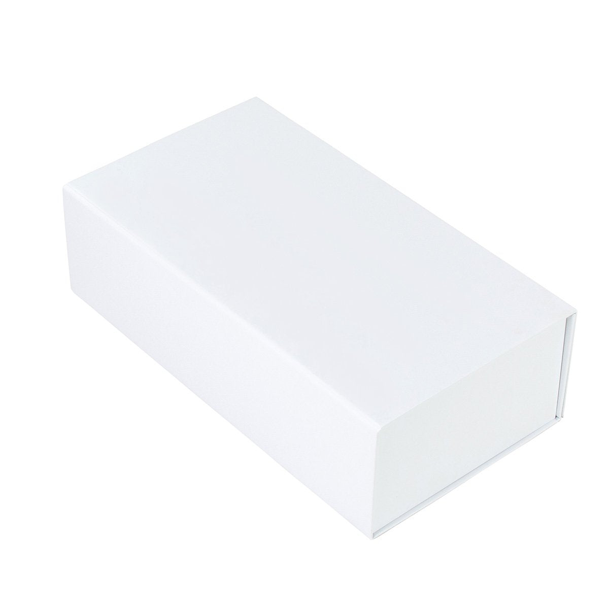 Wine Box - Two Bottle Insert, Magnetic Closure, Matt White - Sample