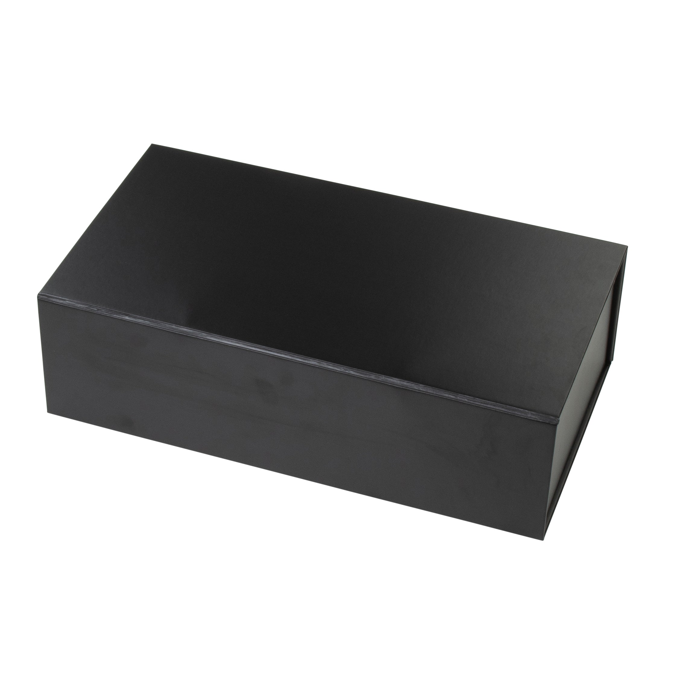 Hamper Box - Rectangle, Magnetic Closure Medium, Matt Black