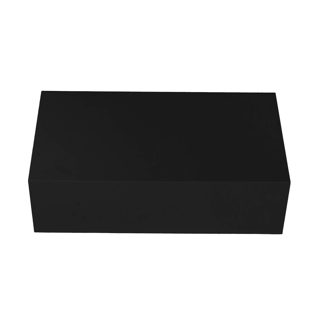 Wine Box - Two Bottle Insert, Magnetic Closure, Matt Black