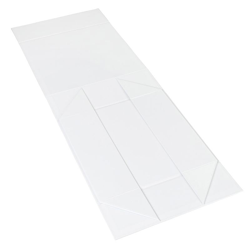Gift Box Square Slim - Magnetic Closure Medium, Matt White - Sample