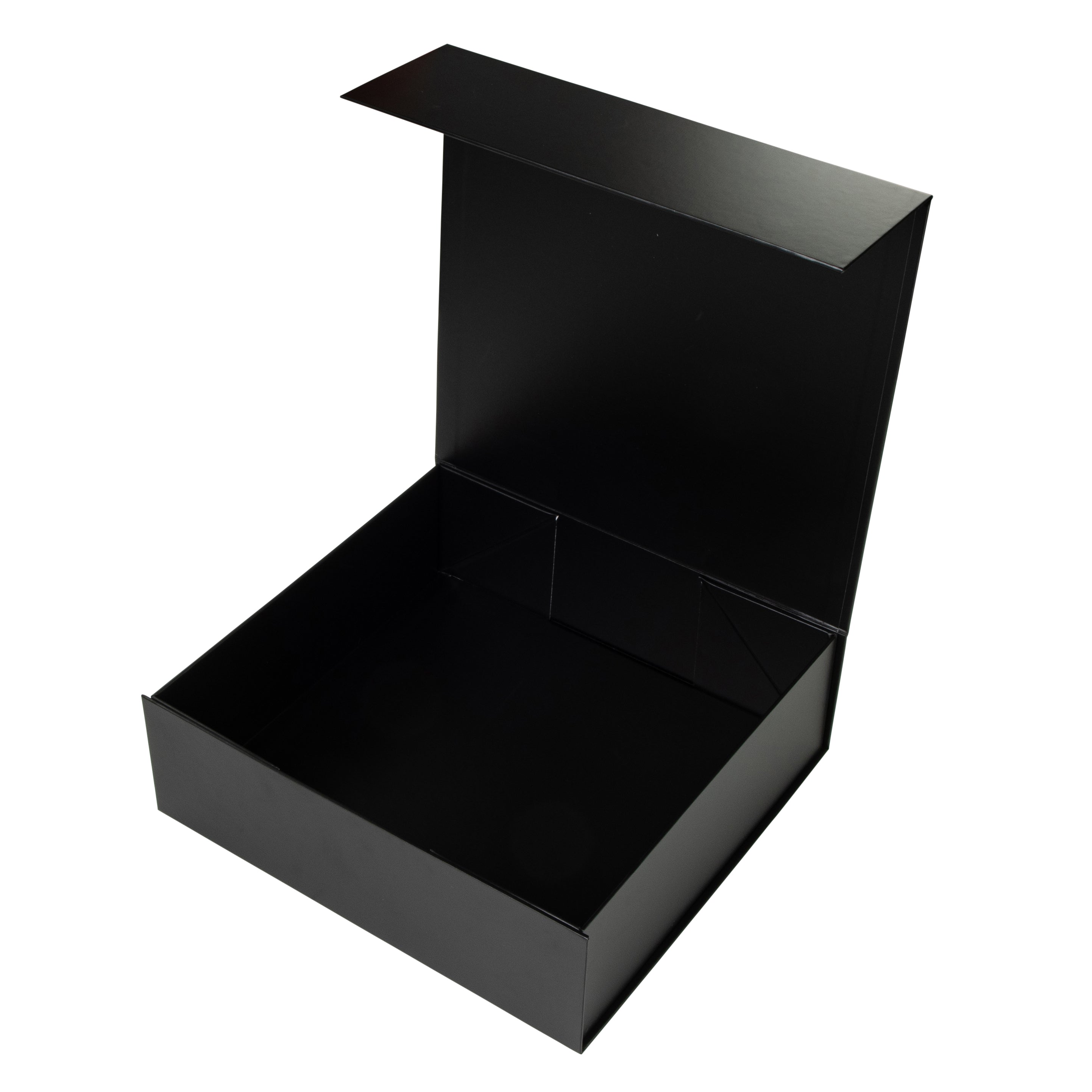 Hamper Box - Square, Magnetic Closure Large, Matt Black