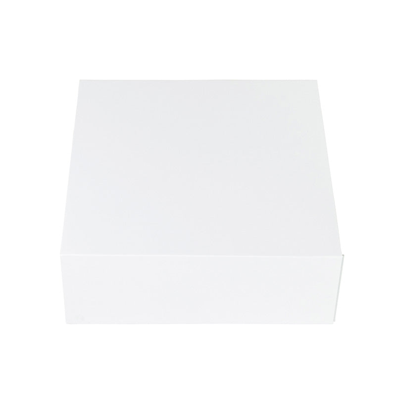 Hamper Box - Square, Magnetic Closure Large, Matt White