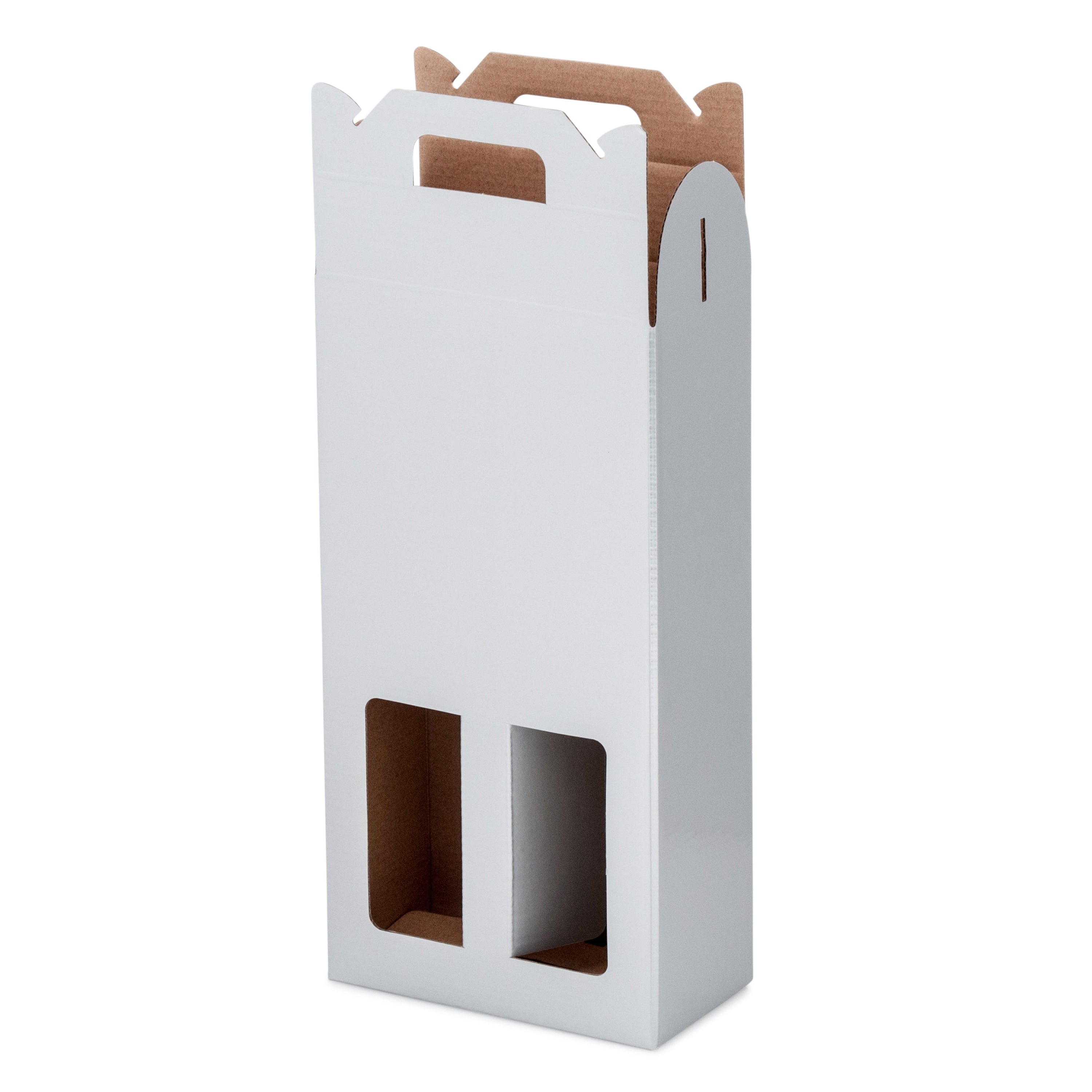 Double Wine Box - Gloss Silver