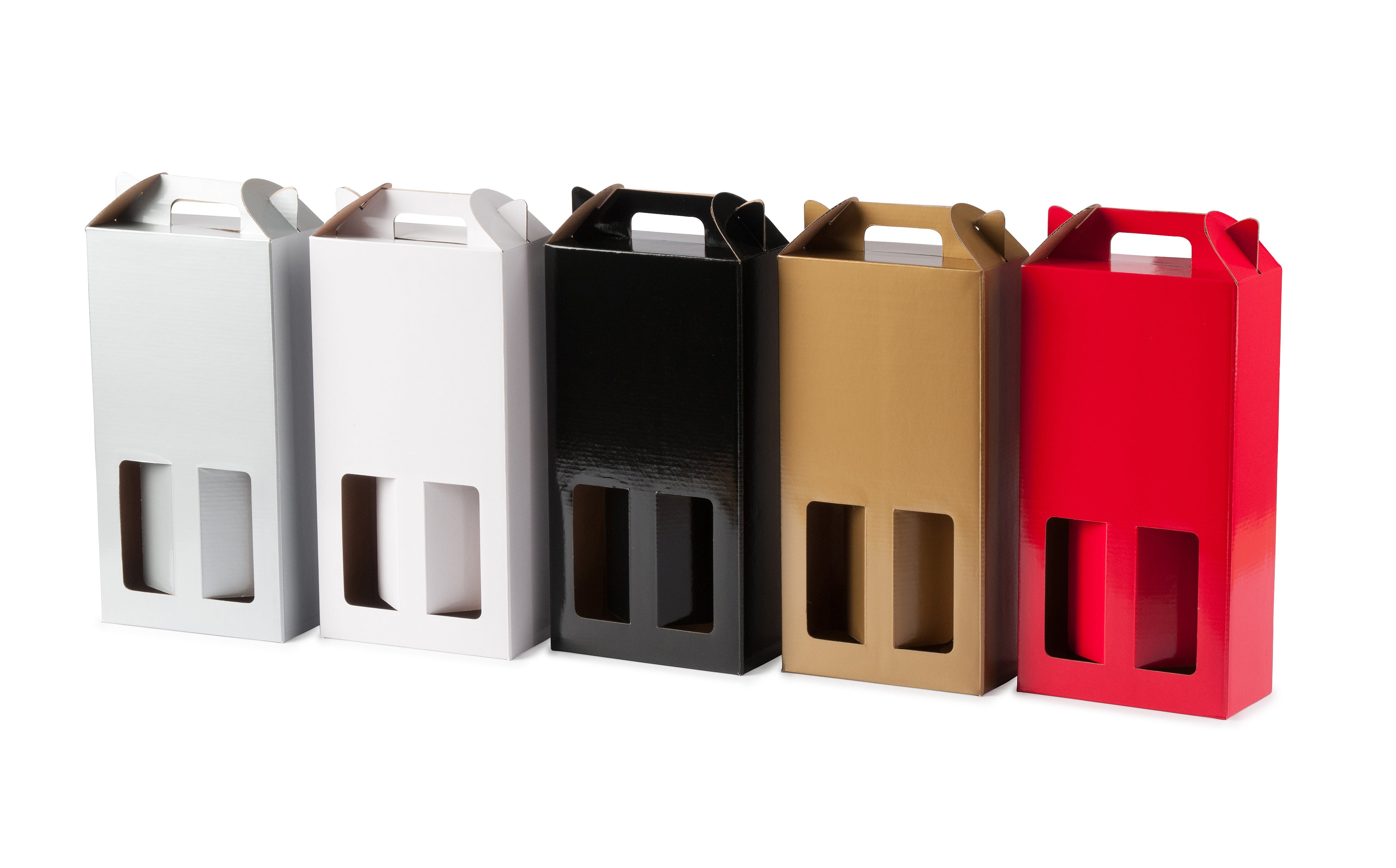 Double Wine Box - Gloss Red