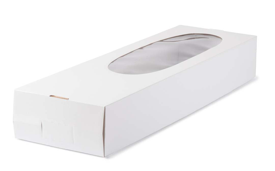 Dozen Rose Window Box - White