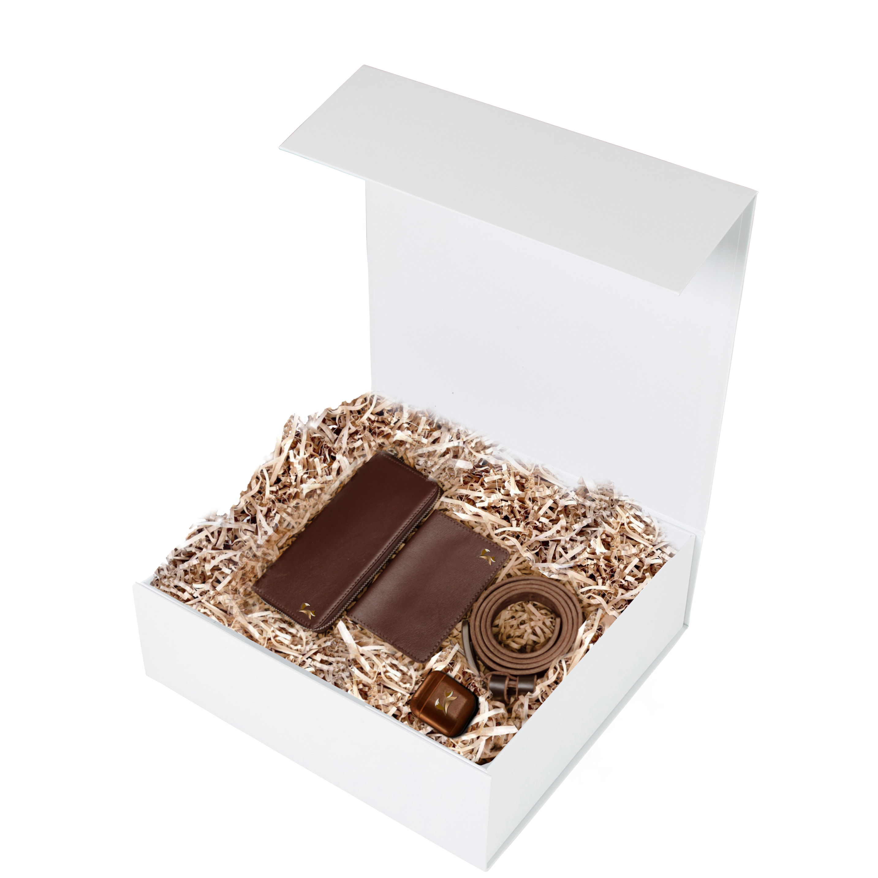 Gift Box Square Slim - Magnetic Closure Small, Matt White