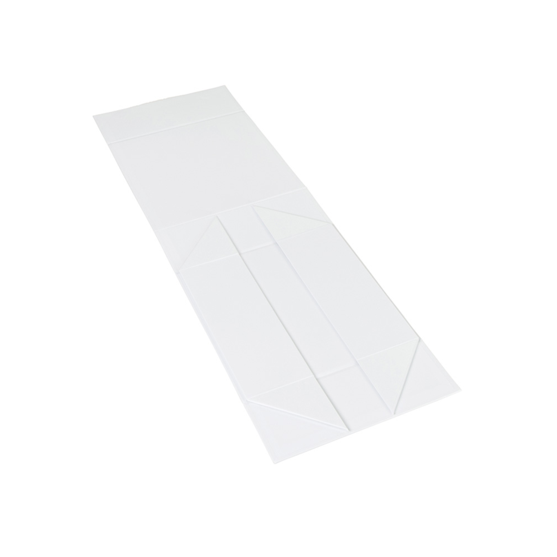 Hamper Box - Rectangle, Magnetic Closure Large, Matt White