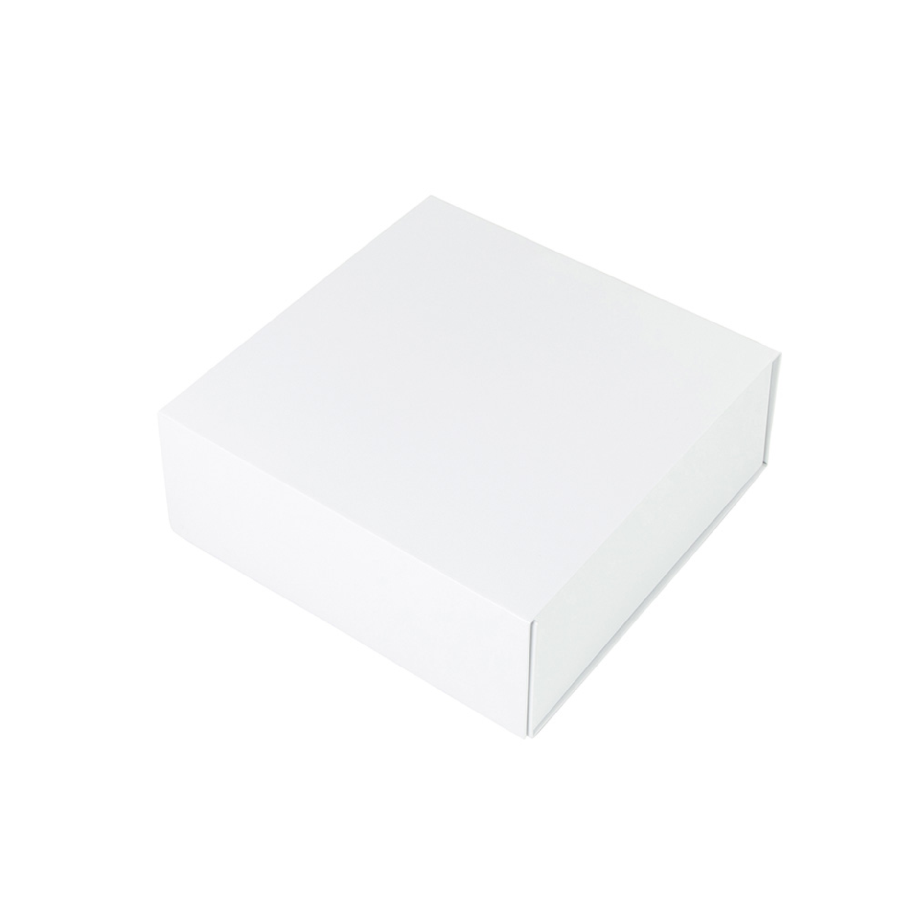 Hamper Box - Rectangle, Magnetic Closure Large, Matt White