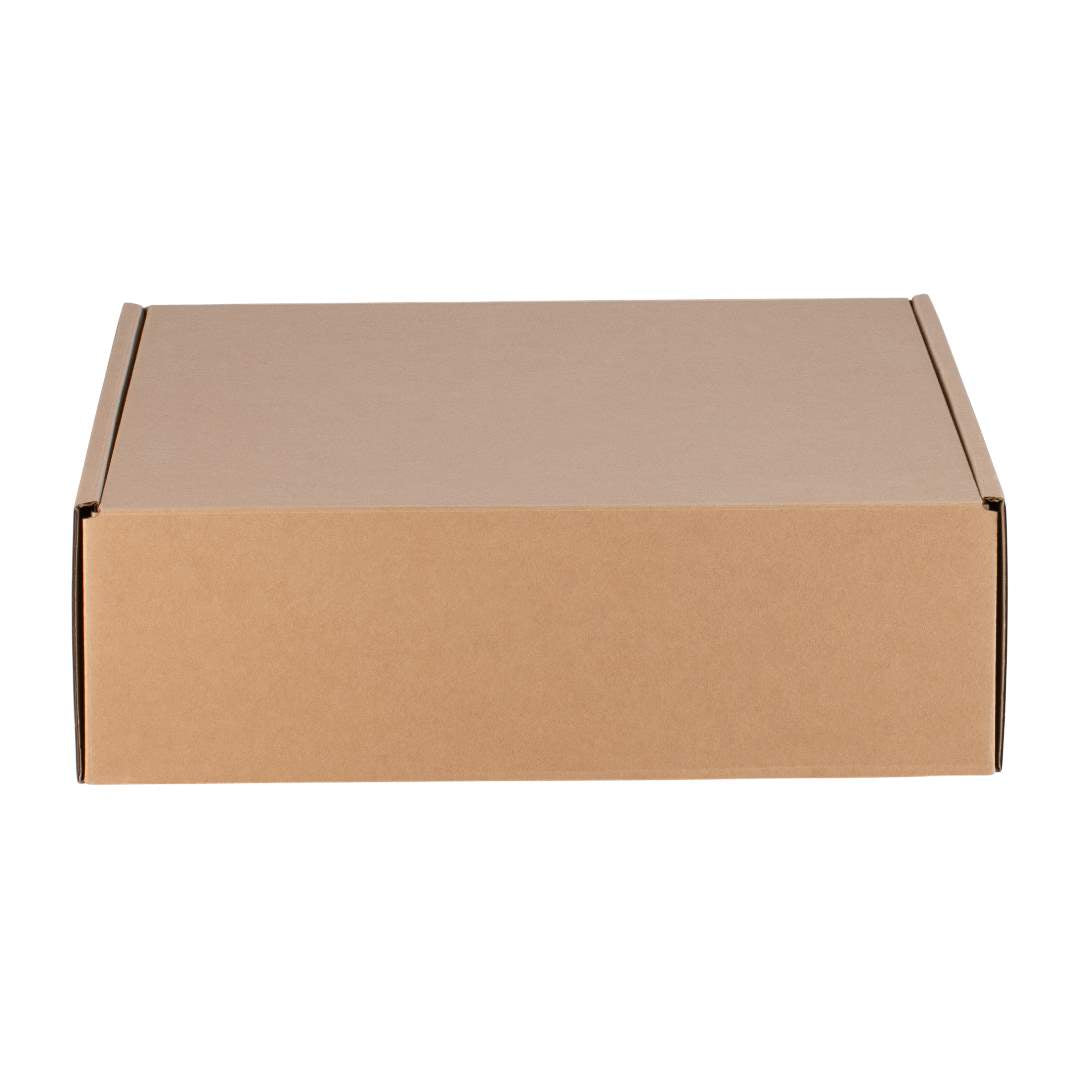 Postage Hamper Box - Square, Extra Large - Kraft - Sample