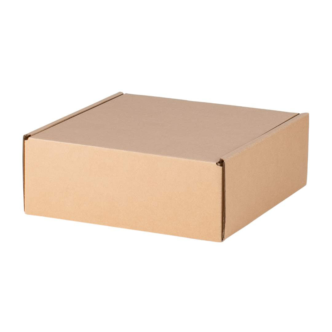 Postage Hamper Box - Square, Deep, Small - Kraft