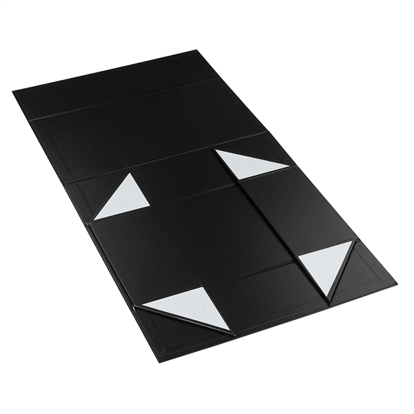 Hamper Box - Rectangle, Magnetic Closure Medium, Matt Black